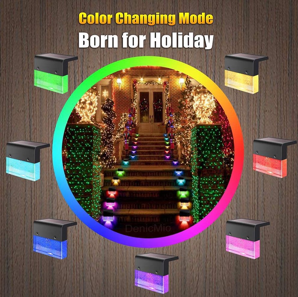 RGB Waterproof LED Light Strips – Color-Changing Decor Lights (1/4/6/8 Pack)
