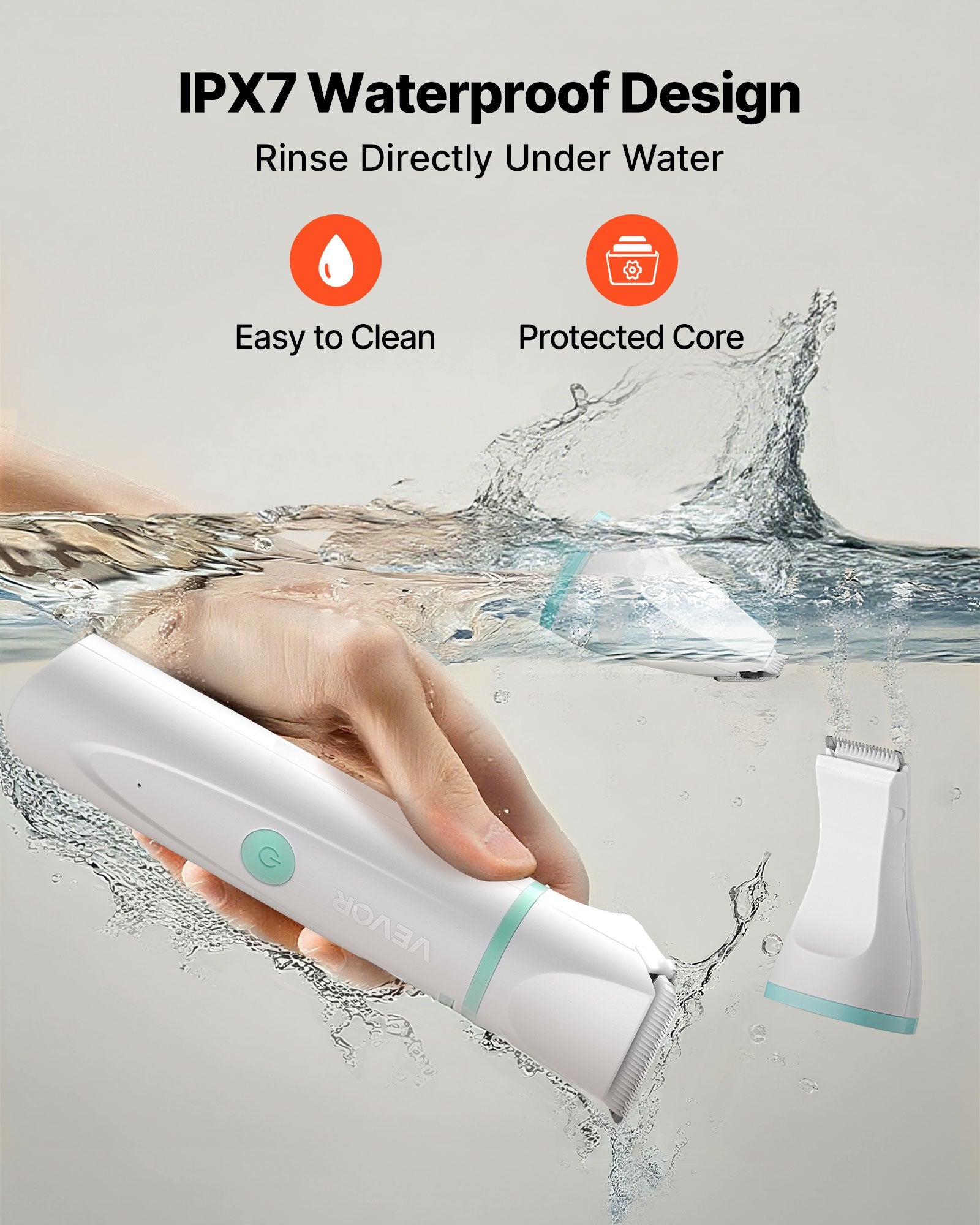 Professional 4-in-1 Dog Grooming Kit – Low Noise, Waterproof Clipper