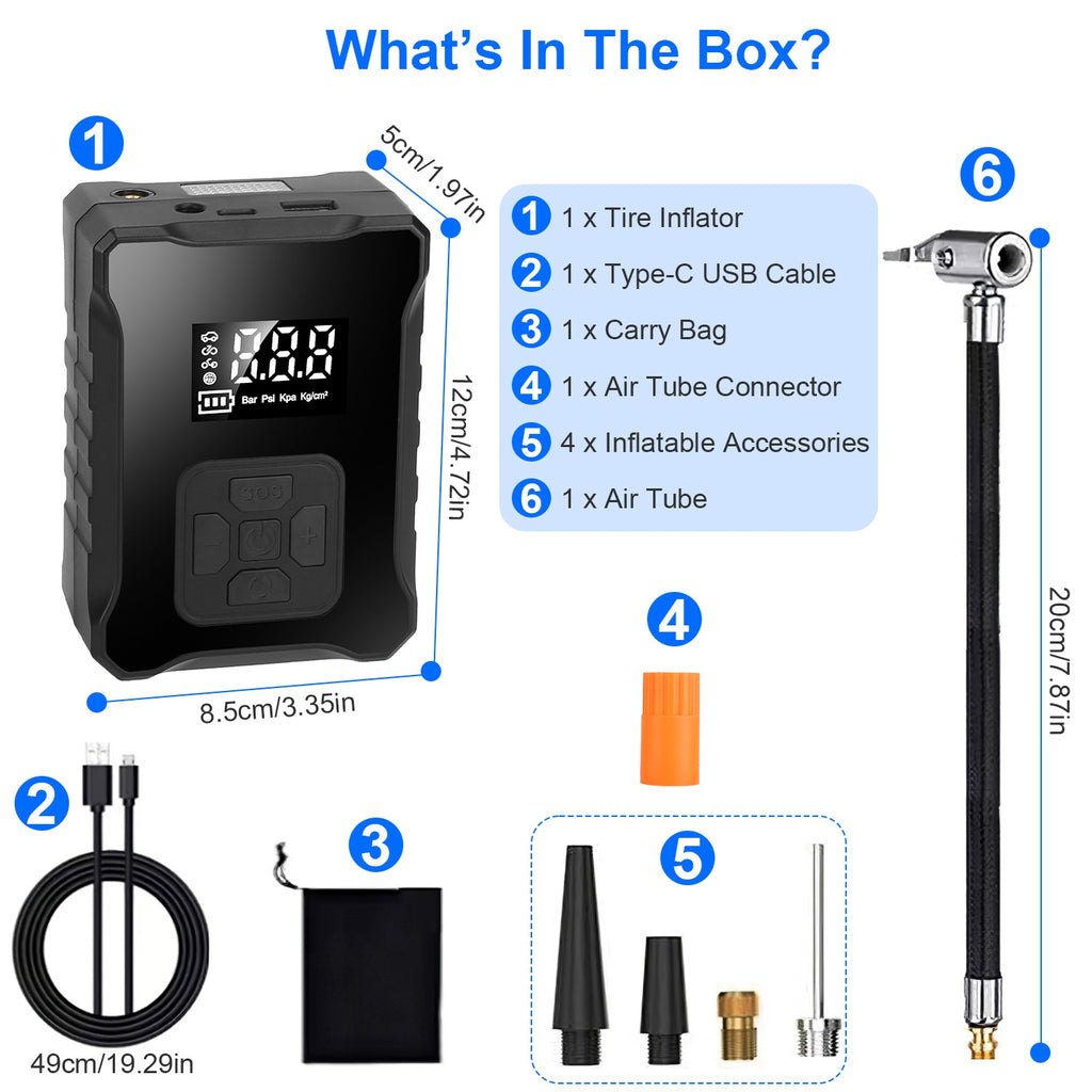 150PSI Cordless Tire Inflator