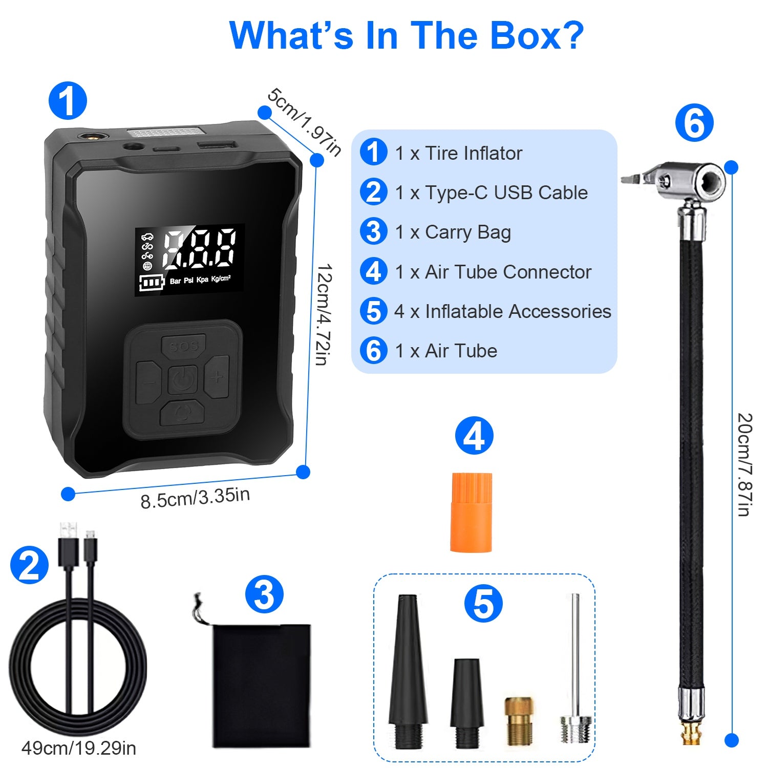 150PSI Cordless Tire Inflator