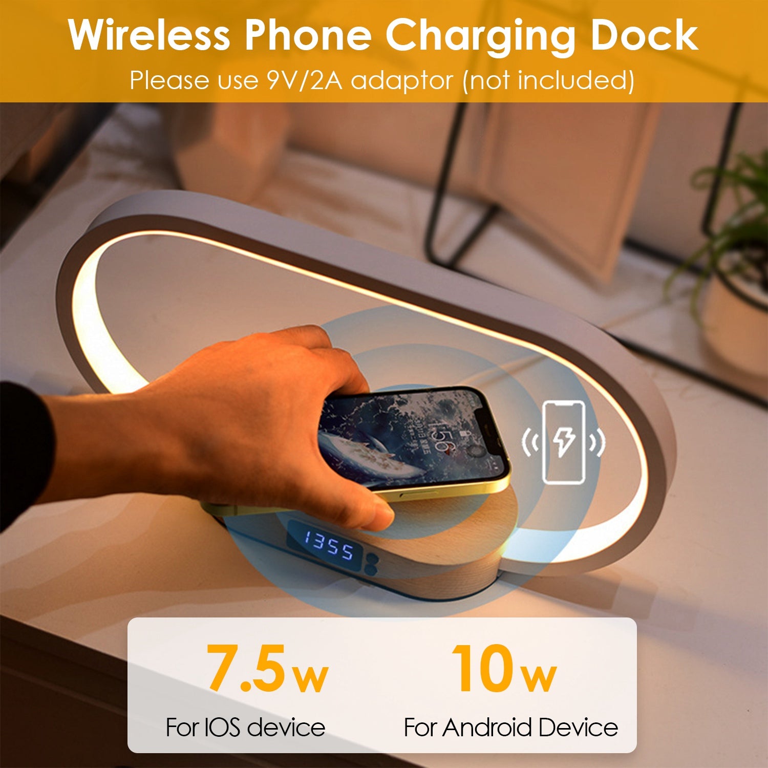 Wireless Charging LED Desk Lamp