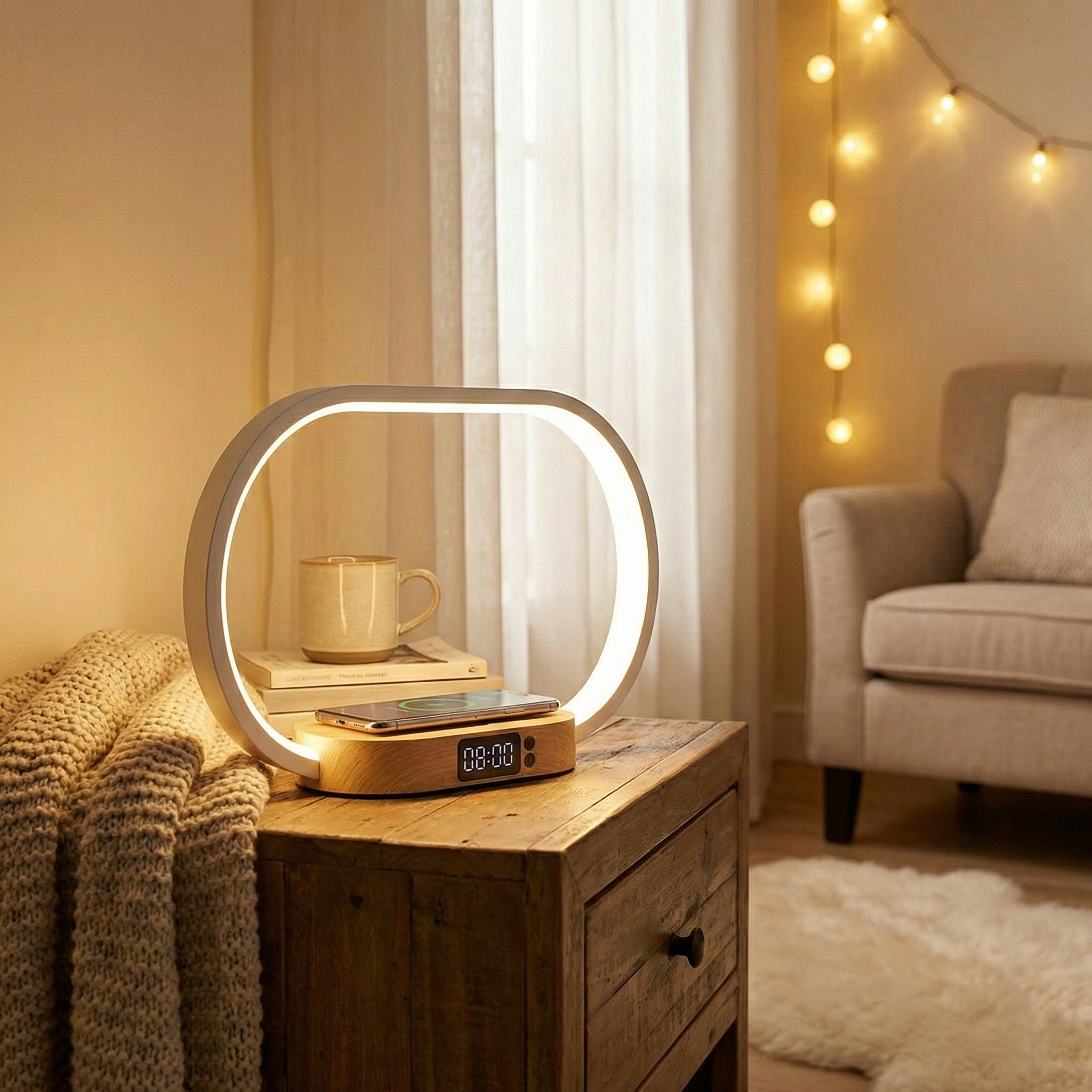 Wireless Charging LED Desk Lamp