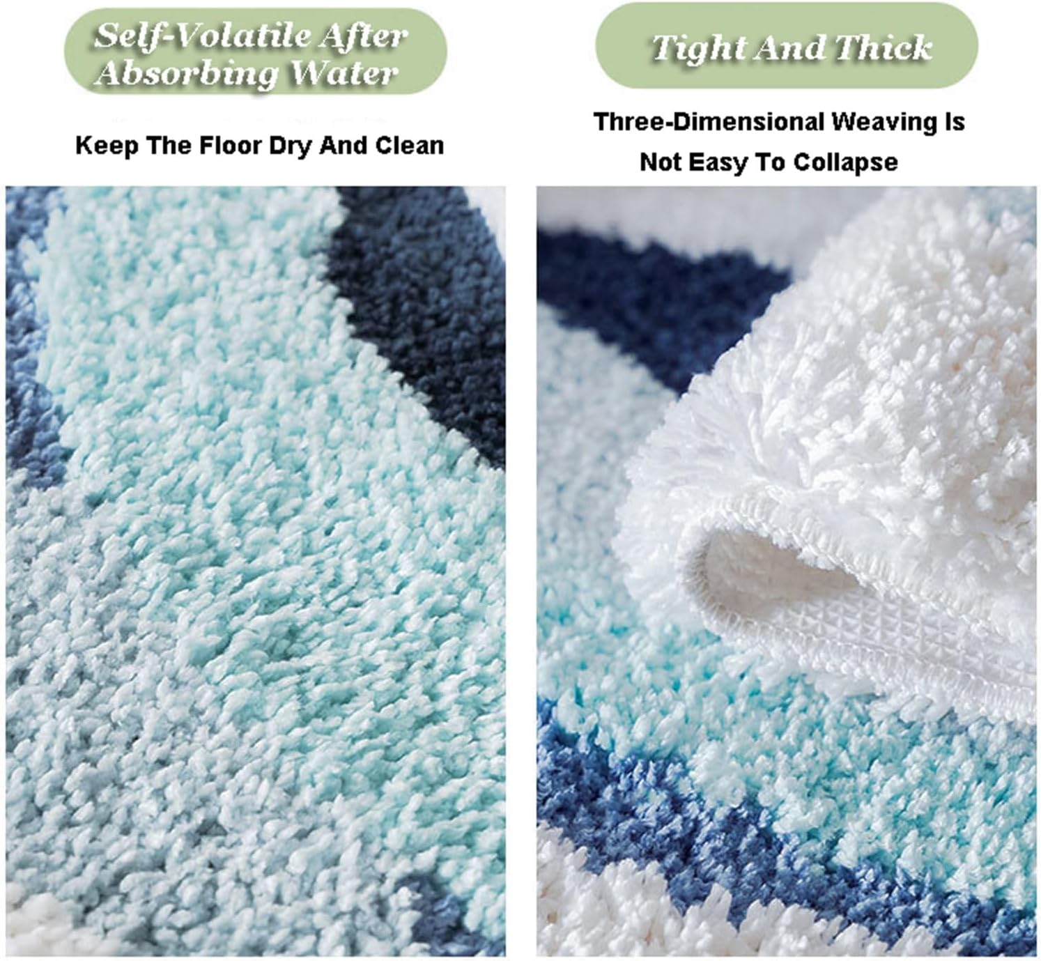 Non Slip Bath Rug Absorbent Floor Mat