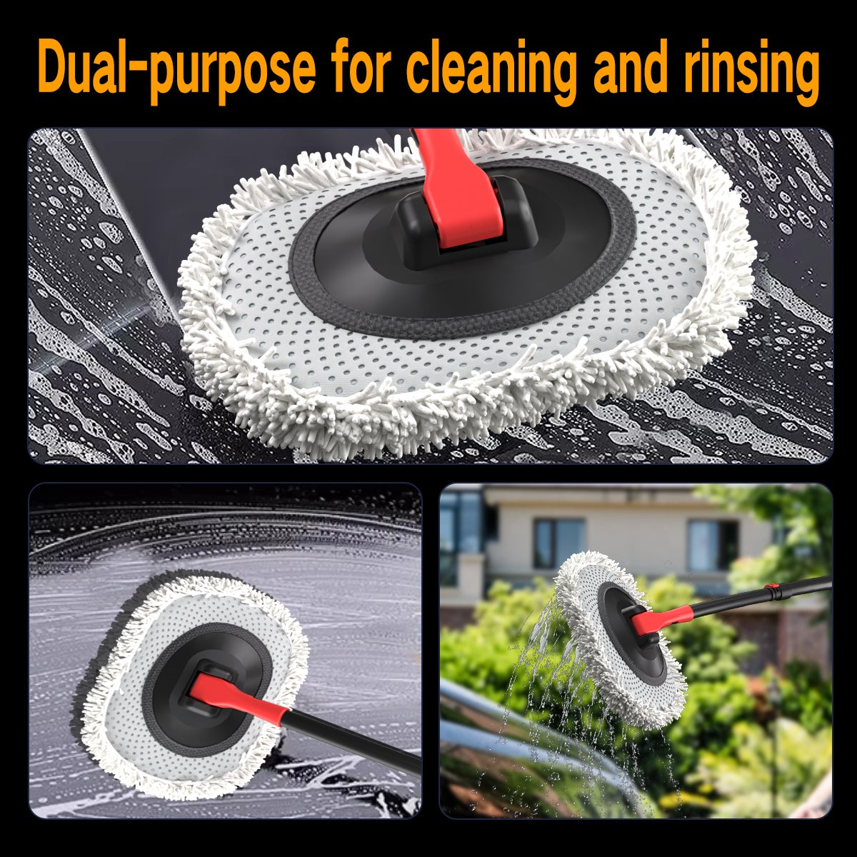 Portable 41-inch Automatic Water Car Wash Mop